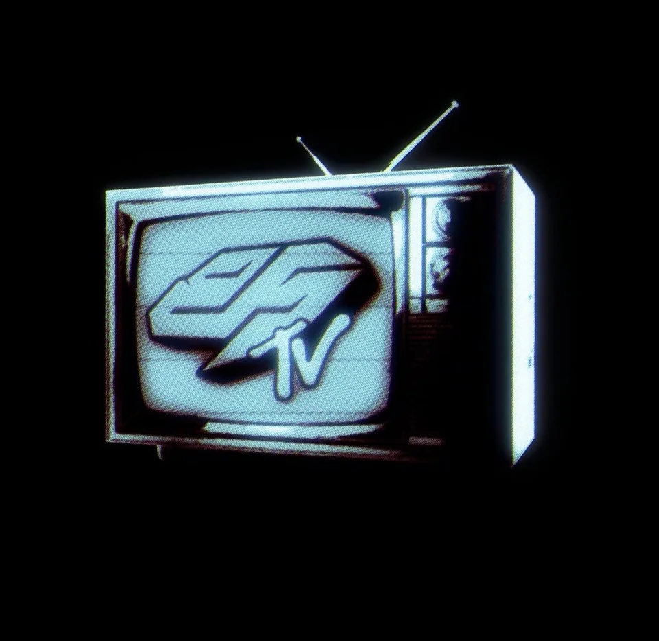 On the screen.